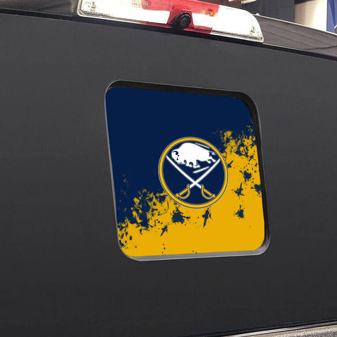 Buffalo Sabres NHL Rear Back Middle Window Vinyl Decal Stickers Fits Dodge Ram GMC Chevy Tacoma Ford