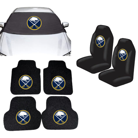 Buffalo Sabres NHL Car Front Windshield Cover Seat Cover Floor Mats
