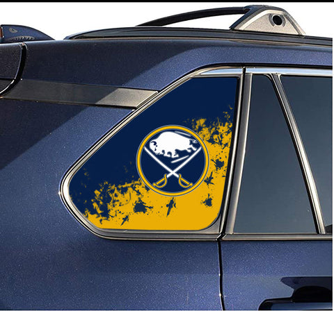 Buffalo Sabres NHL Rear Side Quarter Window Vinyl Decal Stickers Fits Toyota Rav4