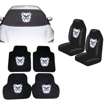 Butler Bulldogs NCAA Car Front Windshield Cover Seat Cover Floor Mats