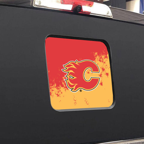 Calgary Flames NHL Rear Back Middle Window Vinyl Decal Stickers Fits Dodge Ram GMC Chevy Tacoma Ford