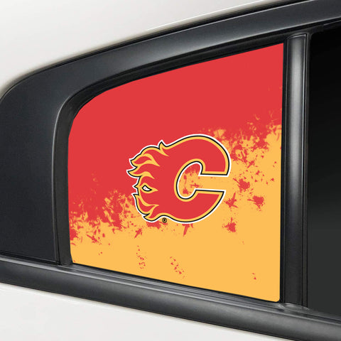 Calgary Flames NHL Rear Side Quarter Window Vinyl Decal Stickers Fits Dodge Charger