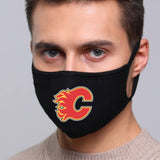 Calgary Flames NHL Face Mask Cotton Guard Sheild 2pcs