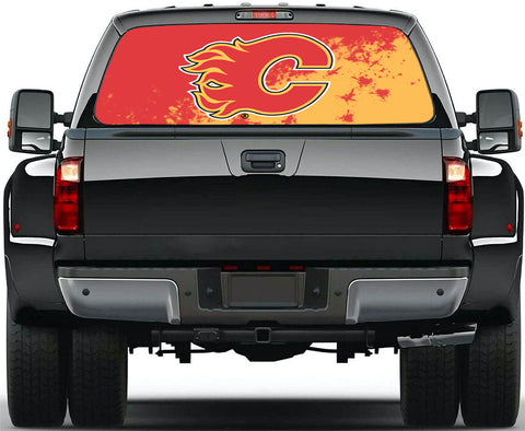 Calgary Flames NHL Truck SUV Decals Paste Film Stickers Rear Window