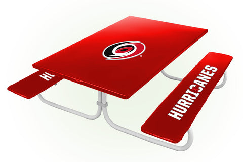 Carolina Hurricanes NHL Picnic Table Bench Chair Set Outdoor Cover