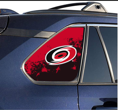 Carolina Hurricanes NHL Rear Side Quarter Window Vinyl Decal Stickers Fits Toyota Rav4