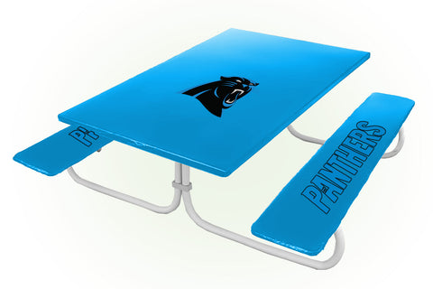 Carolina Panthers NFL Picnic Table Bench Chair Set Outdoor Cover