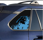 Carolina Panthers NFL Rear Side Quarter Window Vinyl Decal Stickers Fits Toyota Rav4