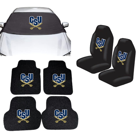 Charleston Southern Buccaneers NCAA Car Front Windshield Cover Seat Cover Floor Mats