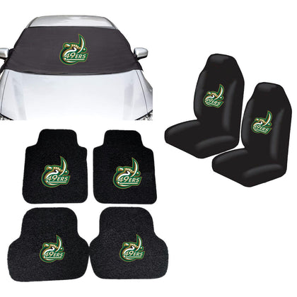 Charlotte 49ers NCAA Car Front Windshield Cover Seat Cover Floor Mats