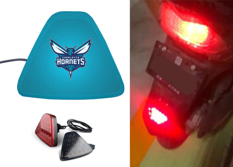 Charlotte Hornets NBA Car Motorcycle tail light LED brake flash Pilot rear