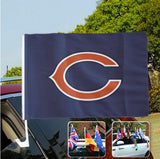 Chicago Bears NFL Car Window Flag