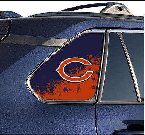 Chicago Bears NFL Rear Side Quarter Window Vinyl Decal Stickers Fits Toyota Rav4