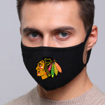 Chicago Blackhawks NHL Face Mask Cotton Guard Sheild 2pcs