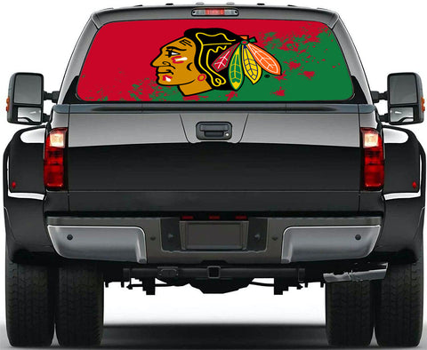 Chicago Blackhawks NHL Truck SUV Decals Paste Film Stickers Rear Window