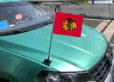 Chicago Blackhawks NHL Car Hood Flag