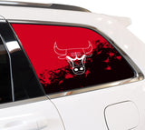 Chicago Bulls NBA Rear Side Quarter Window Vinyl Decal Stickers Fits Jeep Grand