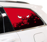 Chicago Bulls NBA Rear Side Quarter Window Vinyl Decal Stickers Fits Jeep Grand