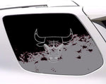Chicago Bulls NBA Rear Side Quarter Window Vinyl Decal Stickers Fits Toyota 4Runner
