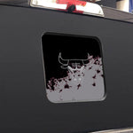 Chicago Bulls NBA Rear Back Middle Window Vinyl Decal Stickers Fits Dodge Ram GMC Chevy Tacoma Ford