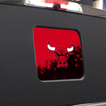 Chicago Bulls NBA Rear Back Middle Window Vinyl Decal Stickers Fits Dodge Ram GMC Chevy Tacoma Ford