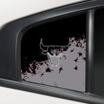 Chicago Bulls NBA Rear Side Quarter Window Vinyl Decal Stickers Fits Dodge Charger