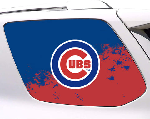 Chicago Cubs MLB Rear Side Quarter Window Vinyl Decal Stickers Fits Toyota 4Runner