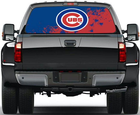 Chicago Cubs MLB Truck SUV Decals Paste Film Stickers Rear Window