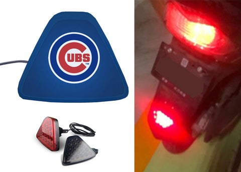 Chicago Cubs MLB Car Motorcycle tail light LED brake flash Pilot rear