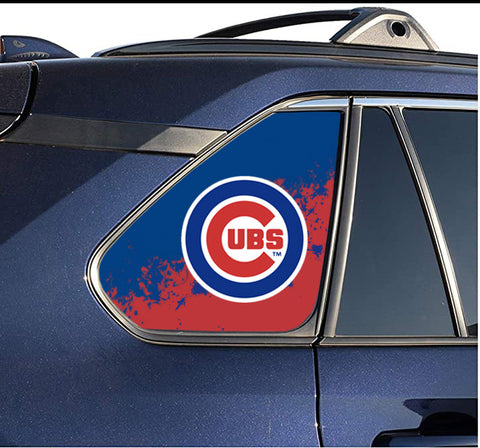 Chicago Cubs MLB Rear Side Quarter Window Vinyl Decal Stickers Fits Toyota Rav4