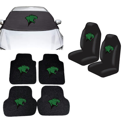 Chicago State Cougars NCAA Car Front Windshield Cover Seat Cover Floor Mats