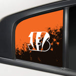 Cincinnati Bengals NFL Rear Side Quarter Window Vinyl Decal Stickers Fits Dodge Charger