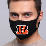 Cincinnati Bengals NFL Face Mask Cotton Guard Sheild 2pcs