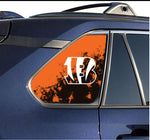 Cincinnati Bengals NFL Rear Side Quarter Window Vinyl Decal Stickers Fits Toyota Rav4