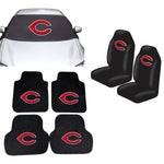 Cincinnati Reds MLB Car Front Windshield Cover Seat Cover Floor Mats