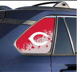 Cincinnati Reds MLB Rear Side Quarter Window Vinyl Decal Stickers Fits Toyota Rav4