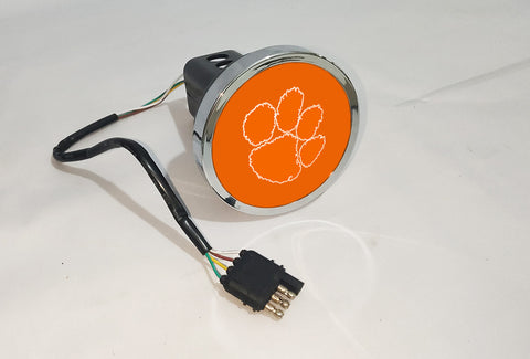 Clemson Tigers NCAA Hitch Cover LED Brake Light for Trailer