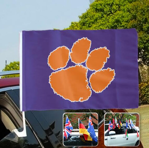 Clemson Tigers NCAAB Car Window Flag