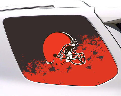Cleveland Browns NFL Rear Side Quarter Window Vinyl Decal Stickers Fits Toyota 4Runner