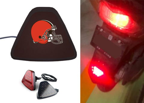 Cleveland Browns NFL Car Motorcycle tail light LED brake flash Pilot rear
