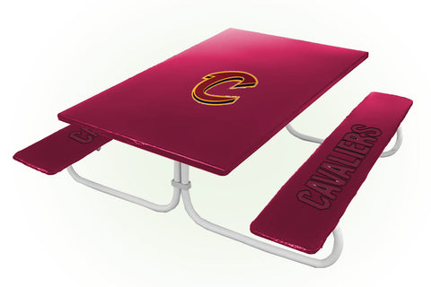 Cleveland Cavaliers NBA Picnic Table Bench Chair Set Outdoor Cover
