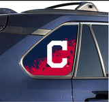 Cleveland Indians MLB Rear Side Quarter Window Vinyl Decal Stickers Fits Toyota Rav4