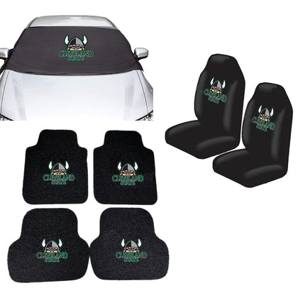 Cleveland State Vikings NCAA Car Front Windshield Cover Seat Cover Floor Mats