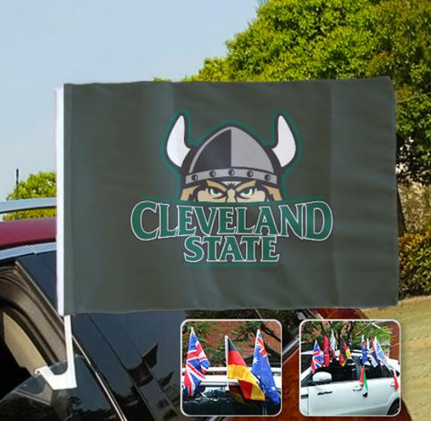 Cleveland State Vikings NCAAB Car Window Flag