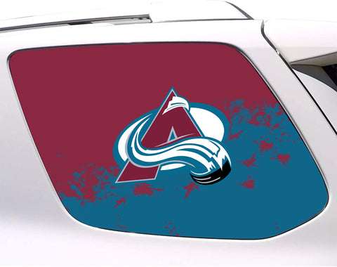 Colorado Avalanche NHL Rear Side Quarter Window Vinyl Decal Stickers Fits Toyota 4Runner