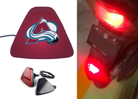 Colorado Avalanche NHL Car Motorcycle tail light LED brake flash Pilot rear