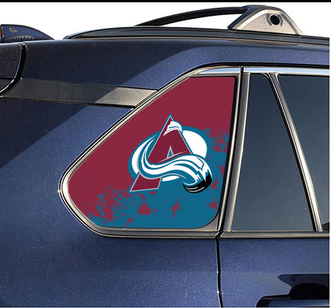 Colorado Avalanche NHL Rear Side Quarter Window Vinyl Decal Stickers Fits Toyota Rav4