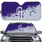 Colorado Rockies MLB Car Windshield Sun Shade Universal Fit Sunshade