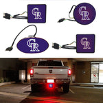 Colorado Rockies MLB Hitch Cover LED Brake Light for Trailer