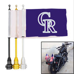 Colorado Rockies MLB Motocycle Rack Pole Flag